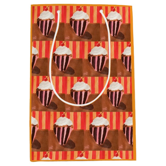 Bolsa De Regalo Mediana Cupcake with Vanilla Frosting (Anverso)