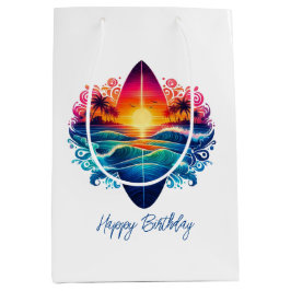 Bolsa De Regalo Mediana Curvas de Surfboard de Sunset