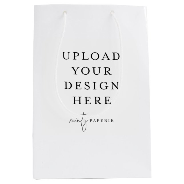 Bolsa De Regalo Mediana Custom Gift Bag, 7" x 10" (Anverso)