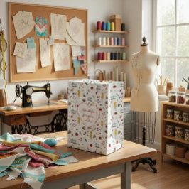 Bolsa De Regalo Mediana Custom Tailoring Tools Pattern Gift Bag