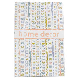 Bolsa De Regalo Mediana Custom Tribal Geometric Pattern Gift Bag