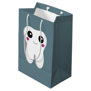 Bolsa De Regalo Mediana Cuta dental dental dental sonriente feliz