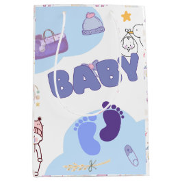 Bolsa De Regalo Mediana Cute Baby Shower Gift Bag