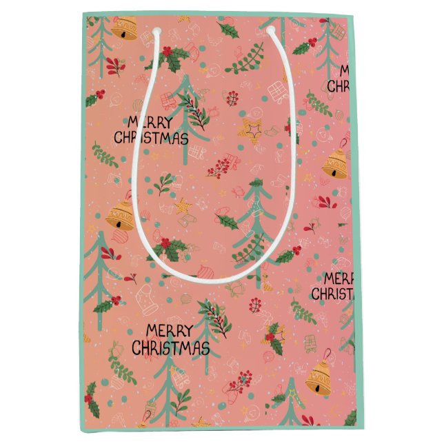 Bolsa De Regalo Mediana  Cute Christmas Gift Bag (Anverso)