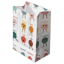 Bolsa De Regalo Mediana Cute Colorful Feelings Emotions Faces Chart