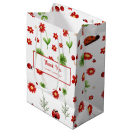 Bolsa De Regalo Mediana Cute Garden little ladybug baby shower 