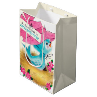 Bolsa De Regalo Mediana Cute Grandma Easter Holiday