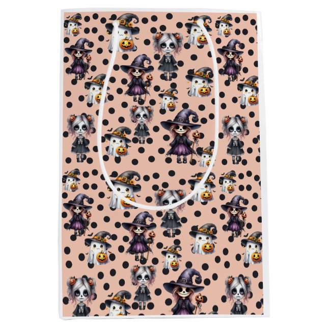 Bolsa De Regalo Mediana Cute Halloween (Anverso)