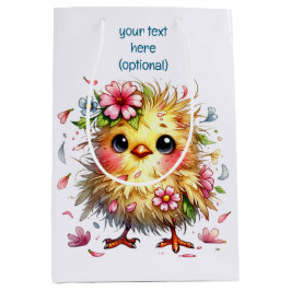 Bolsa De Regalo Mediana Cute Happy Birthday Chick