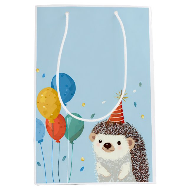 Bolsa De Regalo Mediana Cute Hedgehog Party Favor Gift Bags (Anverso)
