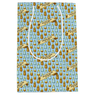 Bolsa De Regalo Mediana Cute Honey Bear Because You're So Sweet 80s Retro