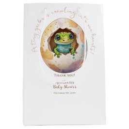 Bolsa De Regalo Mediana Cute Kawaii Gecko Lizard Egg Baby Shower