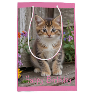 Bolsa De Regalo Mediana Cute Kitten
