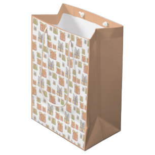 Bolsa De Regalo Mediana Cute Navidades de Rubor regalos arte pintado a man