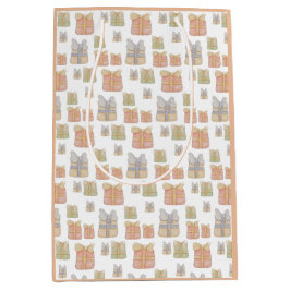 Bolsa De Regalo Mediana Cute Navidades de Rubor regalos arte pintado a man