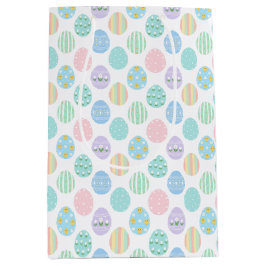 Bolsa De Regalo Mediana Cute Pastel Easter Eggs Pattern 