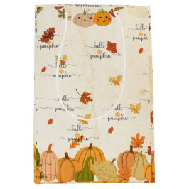 Bolsa De Regalo Mediana Cute Pumpkin