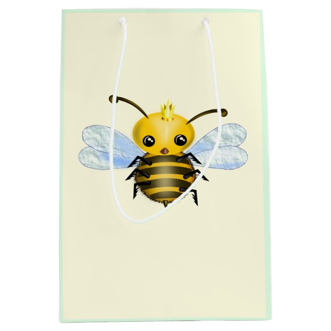 Bolsa De Regalo Mediana Cute Queen Bee (Anverso)
