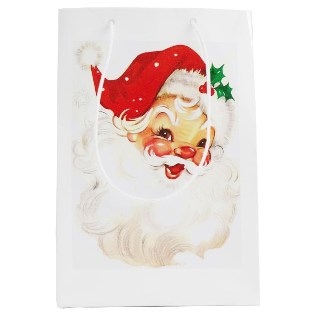 Bolsa De Regalo Mediana Cute Santa (Anverso)