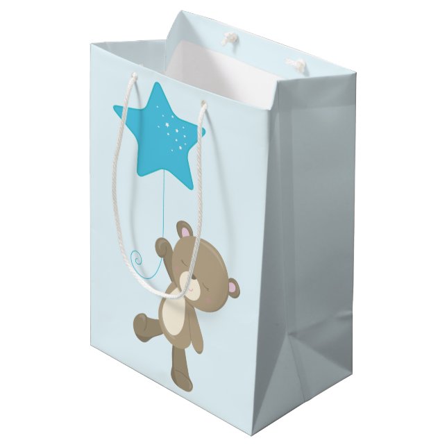 Bolsa De Regalo Mediana Cute Teddy Bear Baby (Angulo Anverso)
