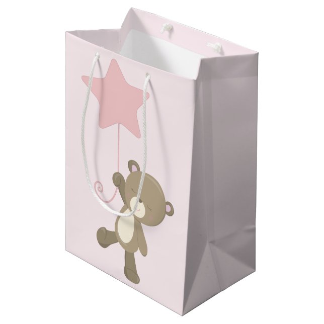 Bolsa De Regalo Mediana Cute Teddy Bear Baby (Angulo Anverso)