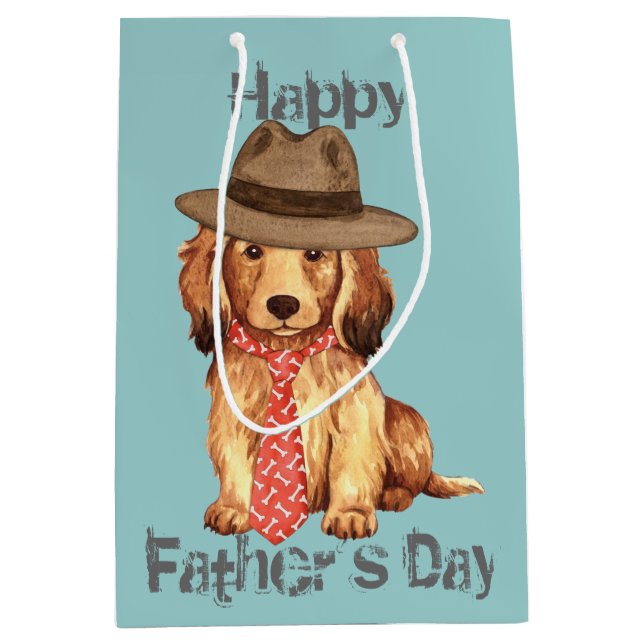 Bolsa De Regalo Mediana Dachshund Dad (Anverso)