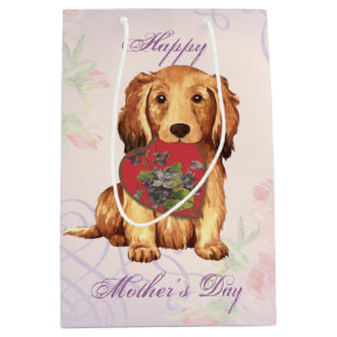 Bolsa De Regalo Mediana Dachshund Heart Mom