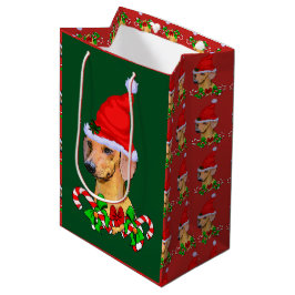 Bolsa De Regalo Mediana Dachshund Navidades Merry