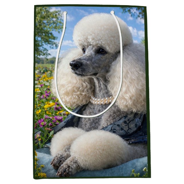 Bolsa De Regalo Mediana Daisy The Poodle  (Anverso)