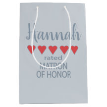 Dama de Honor de 5 Corazones para Novia y Cortejo