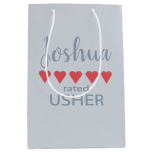 Bolsa De Regalo Mediana Damas y Caballeros de Boda y Cortejo 5 Usher del C