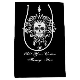 Bolsa De Regalo Mediana Damasco muerto - bolso de encargo del regalo del