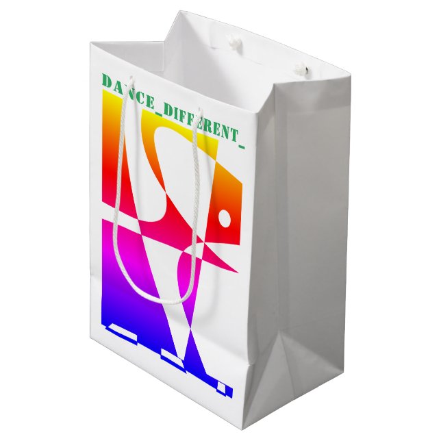 Bolsa De Regalo Mediana DANCE_DIFFERENT_ Rainbow (Angulo Anverso)