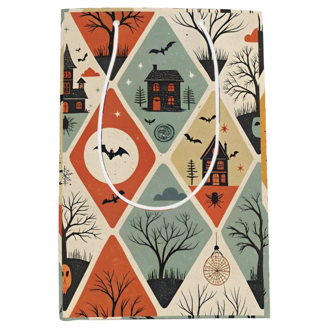 Bolsa De Regalo Mediana Dark ghost pattern (Anverso)