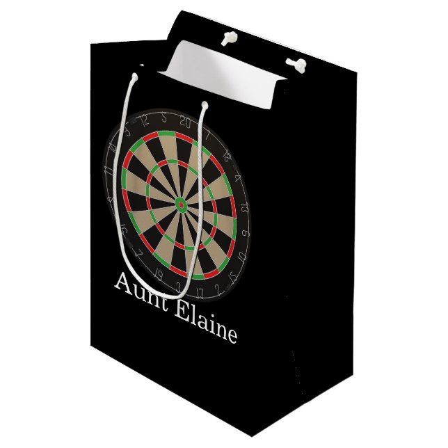 Bolsa De Regalo Mediana Dartboard Lover 🎯 😍 Darts (Angulo Anverso)