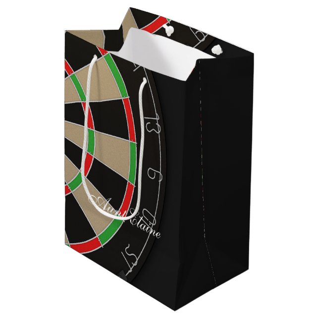 Bolsa De Regalo Mediana Dartboard Lover 🎯 😍 Darts (Angulo Anverso)