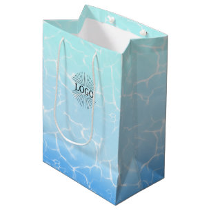 Bolsa de regalo mediana de agua tropical con logot