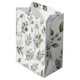 Bolsa de regalo mediana de elegante botánica de eu