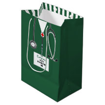 Bolsa de regalo mediana de felicitación para médic