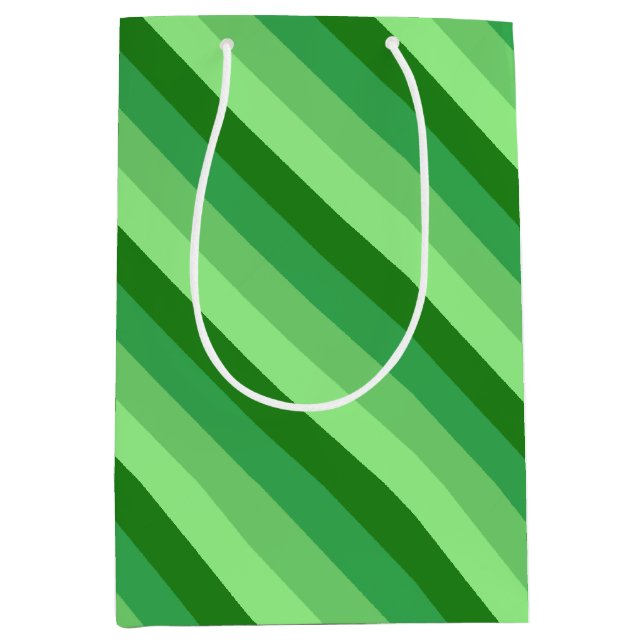 Bolsa de regalo mediana de hierba verde (Anverso)