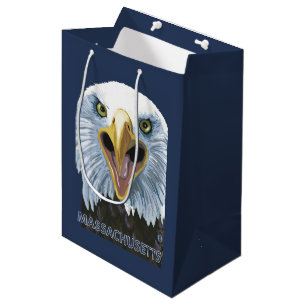 Bolsa De Regalo Mediana De MassachusettsEagle cierre para arriba