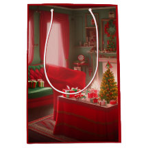 Bolsa de regalo mediana de Navidad