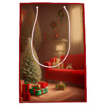 Bolsa de regalo mediana de Navidad