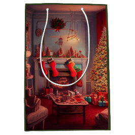 Bolsa de regalo mediana de Navidad