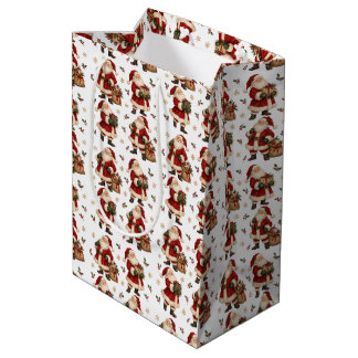 Bolsa de regalo mediana de Navidad de Bosque de Sa