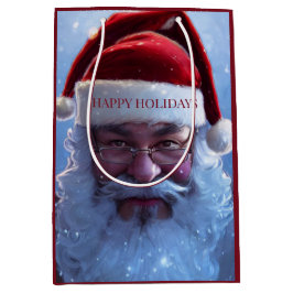 Bolsa de regalo mediana de Santa Claus