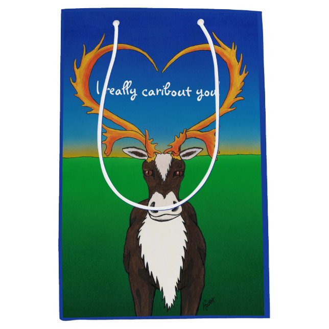 Bolsa De Regalo Mediana De Verdad Te Caribout (Anverso)