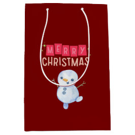Bolsa De Regalo Mediana Deck the Halls: Feliz Navidad Alegre"