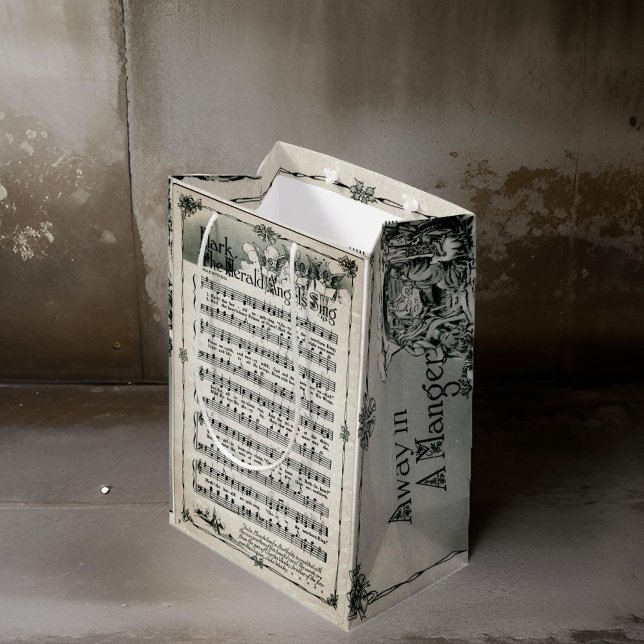 Bolsa De Regalo Mediana Deck The Halls Music Sheet Gift Bag (Subido por el creador)