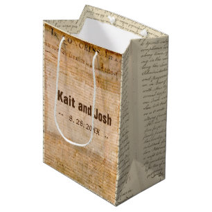 Bolsa De Regalo Mediana Declaración de Independencia 📜 Parchmen Histórico